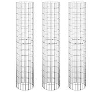 (? 30 x 150 cm (3 pcs)) vidaXL 4x Circular Gabion Raised Beds Planter Basket Flower Pot Multi Sizes