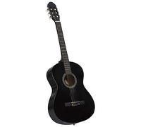 vidaXL Classical Guitar for Beginner Black 4/4 39" Basswood