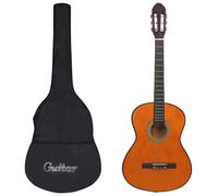 VidaXL 12 Piece Classical Guitar Beginner Set 4/4 39", Brown