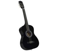 vidaXL 3/4 36 inch Classical Guitar for Beginners, Children, Amateur Musicians, Concert Guitars - Black