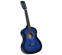 vidaXL Classical Guitar For Beginner And Kids Blue 3/4 36"