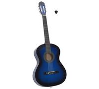 vidaXL Full-Size 4/4 (39") Classical Guitar for Beginners - Blue - Solid Basswood Body, Hard Plastic Fingerboard, Excellent Sound Quality, Easy to Use, Lightweight (2.35 kg)