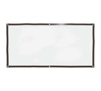 vidaxl clear polyethylene tarpaulin - 1x2m waterproof tarp with eyelets for garden furniture/planters