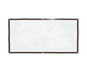 vidaxl clear polyethylene tarpaulin - 1x2m waterproof tarp with eyelets for garden furniture/planters