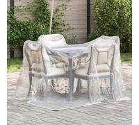 vidaXL Clear Tarpaulin with Eyelets 2x2 m Polyethylene