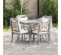 vidaXL Clear Tarpaulin with Eyelets 2x3 m PVC