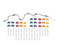 vidaXL Climbing Stones with Rope 25 pcs Multicolour