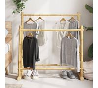 vidaXL Clothes Rack Hallway Coat Rack Clothes Stand Hat Rack Coat Rail Bamboo