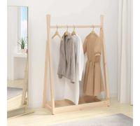 vidaXL Clothes Rack 100x45x150 cm Solid Wood Pine UK