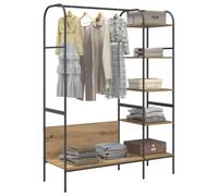 vidaXL Clothes Rack Beige 120 x 44 x 160 cm Engineered Wood