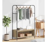vidaXL Clothes Rack Brown Oak 100 x 44 x 160 cm Engineered Wood
