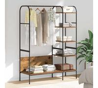 vidaXL Clothes Rack with Shelf Brown 120 x 44 x 160 cm Engineered Wood