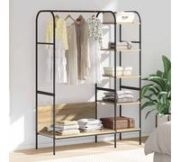 vidaXL Clothes Rack with Shelf Brown 120 x 44 x 160 cm Engineered Wood