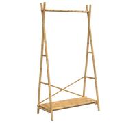 vidaXL Clothes Rack with Shelf Hallway Coat Rack Clothes Stand Hat Rack Bamboo
