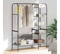vidaXL Clothes Rack with Shelf Grey 120 x 44 x 160 cm Engineered Wood