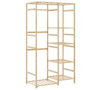 vidaXL Clothes Rack with Shelves 100x50x184.5 cm Bamboo