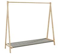 vidaXL Clothes Rack with Shelves 106x34x102 cm Bamboo, coat rack, coat rack with shelf, bamboo clothes rack, clothes hanger rack
