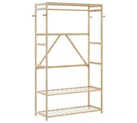 vidaXL Clothes Rack with Shelves 110x40x175 cm Bamboo