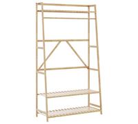 vidaXL Clothes Rack with Shelves 110x40x180 cm Bamboo coat rack