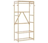 vidaXL Clothes Rack with Shelves 80x40x175 cm Bamboo