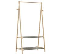 vidaXL Clothes Rack with Shelves 96x45.5x150.5 cm Bamboo coat rack