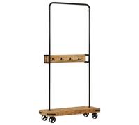 vidaXL Clothes Rack with Wheels, Clothes Rail for Hallway, Garment Rack for Hang