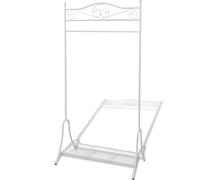 vidaXL Clothing Rack White Steel