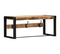 vidaXL Coat Rack 80x35x35 cm Solid Rough Wood Mango