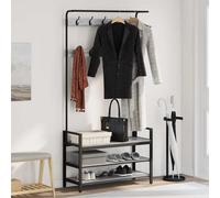 vidaXL Coat Rack Other Grey sonoma 95 x 34 x 184 cm Engineered wood