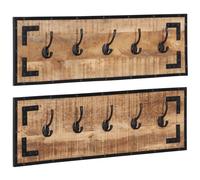 vidaXL Coat Racks 2 pcs, Wall Mounted Coat Hook for Hall Living Room, Wall Hange