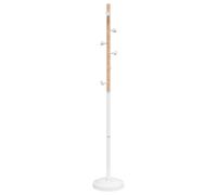 vidaXL Coat Stand Coat Rack Clothes Stand Coat Hanger White Powder-coated Iron