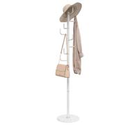 Vidaxl Coat Stand White 183 Cm Powder-Coated Iron