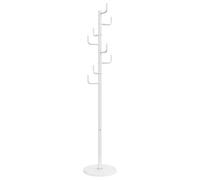 vidaXL Coat Stand White 183 cm Powder-coated Iron