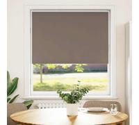 vidaXL Roller Blind Blackout Coffee 100x150 cm Fabric Width 95.7 cm Polyester, Brown