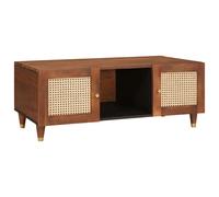 vidaXL Coffee Table 100 x 54 x 40 cm Solid Mango Wood, Elegant Coffee Table, Rec