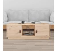 (Brown) vidaXL Solid Wood Pine Coffee Table Side Centre Accent End Table Multi Colours