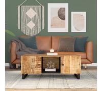 vidaXL Coffee Table 100x54x40 cm Solid Wood Mango and Engineered Wood Table