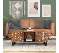 Vidaxl Coffee Table 100X54X40 Cm Solid Wood Reclaimed&engineered Wood