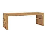 vidaXL Coffee Table 110x35x38 cm Solid Wood Teak end table sofa table