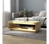 vidaXL Coffee Table 110x50x33.5 cm Solid Pinewood 01 UK HOT