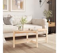 (brown, 118 x 63 x 45 cm) vidaXL Solid Wood Pine Coffee Table Multi Colours 118x63x45 cm/87x48x35 cm