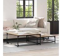 vidaXL Coffee Table 2 pcs Artisan Oak Engineered Wood