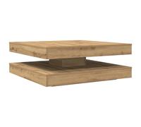 vidaXL Coffee Table 360-Degree Rotatable Artisan Oak 90x90x34.5 cm end table