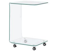 vidaXL Coffee Table 45x40x63 cm Tempered Glass