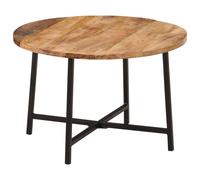 vidaXL Coffee Table Hallway End Table Side Table Solid Wood Mango and Iron