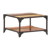 vidaXL Coffee Table 60x60x35 cm Solid Reclaimed Wood UK