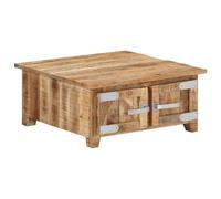 vidaXL Coffee Table 67x67x30 cm Solid Mango Wood UK HOT
