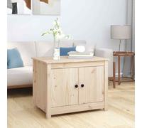 vidaXL Coffee Table 71x49x55 cm Solid Wood Pine UK HOT