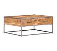 Vidaxl Coffee Table 75X75X35 Cm Solid Acacia Wood, Brown