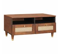 vidaXL Coffee Table with Drawer 80 x 54 x 40 cm Solid Mango Wood, Elegant Coffee